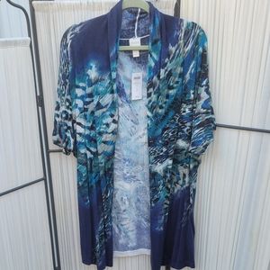 Chico's Multi Blue Cardigan